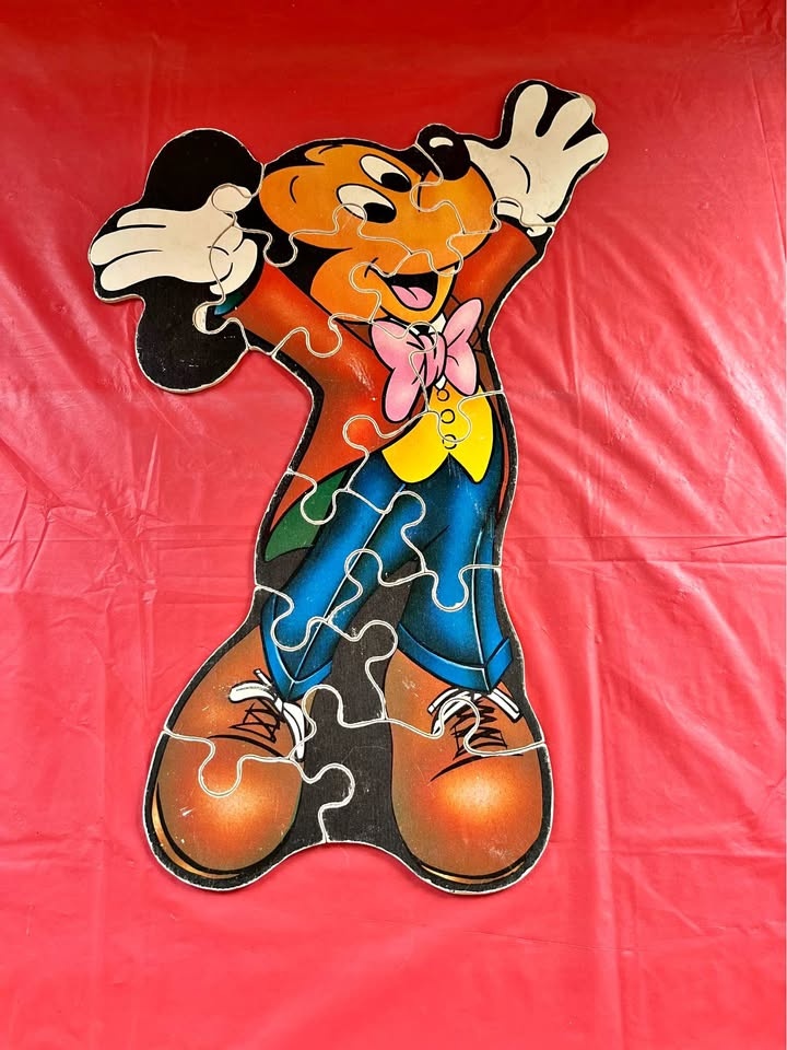 Vintage wooden Mickey Mouse Puzzle