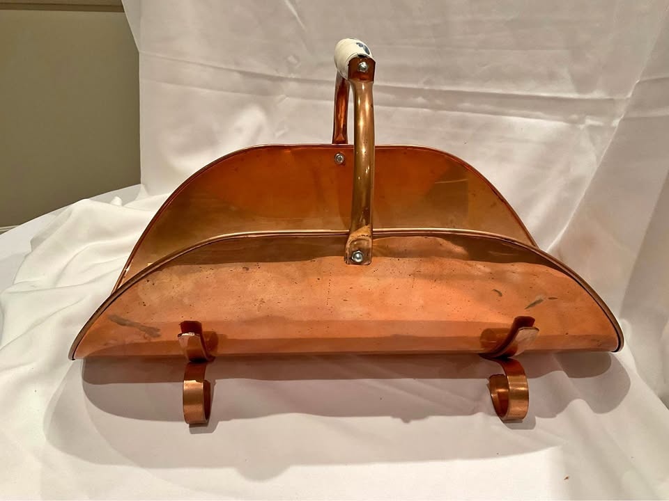 Vintage Copper Log Holder