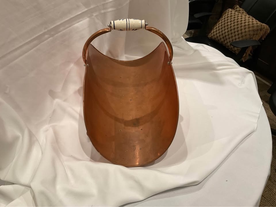 Vintage Copper Log Holder - photo 5