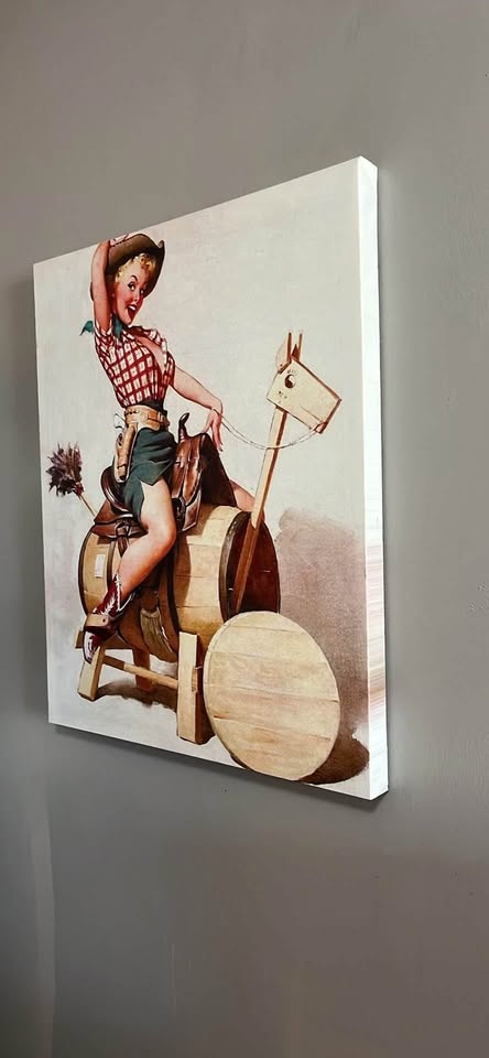 Gil Elvgren Vintage 1950s Pin-Up Girl Canvas - photo 2