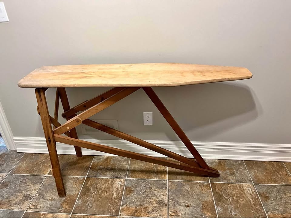 Vintage Wooden Ironing Board