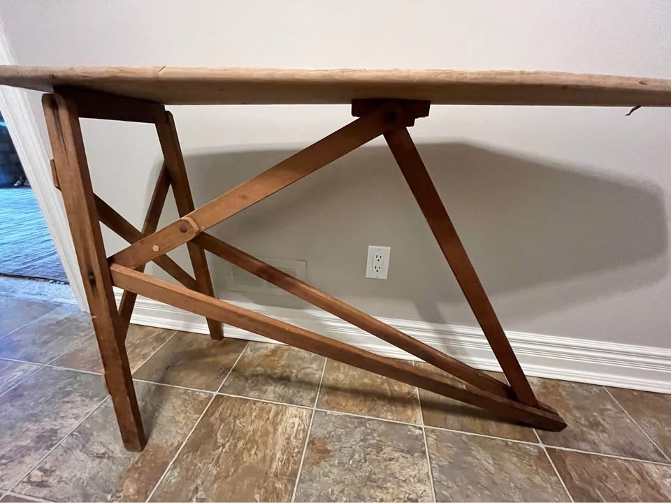 Vintage Wooden Ironing Board - photo 3