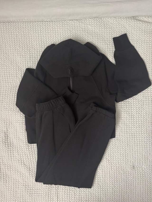 Lululemon Oversized Scuba Matching Set - Black - XS/S