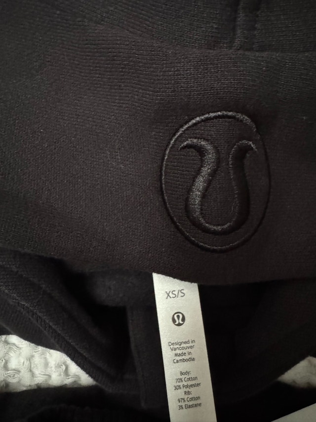 Lululemon Oversized Scuba Matching Set - Black - XS/S - photo 3