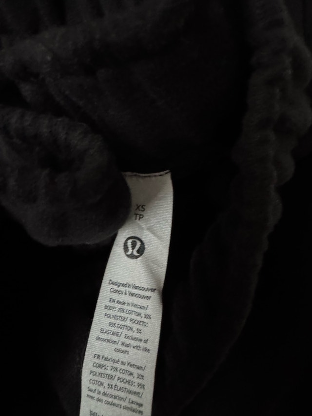 Lululemon Oversized Scuba Matching Set - Black - XS/S - photo 4