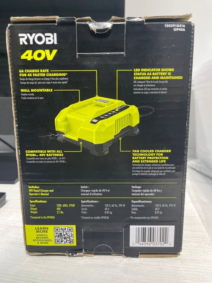 40V Lithium-Ion Rapid Charger - photo 2