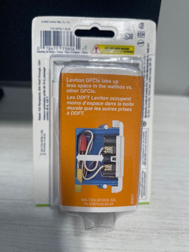 Leviton Decora 15 Amp Tamper-Resistant GFCI Receptacle - photo 2