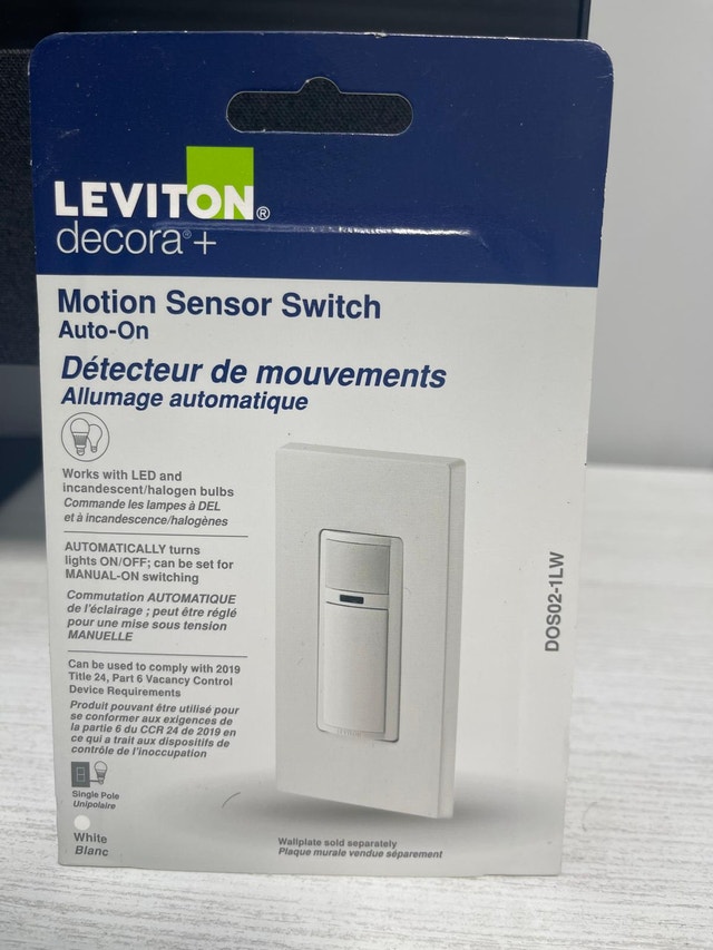 Decora In-Wall Motion Sensor Light Switch, Motion Activated