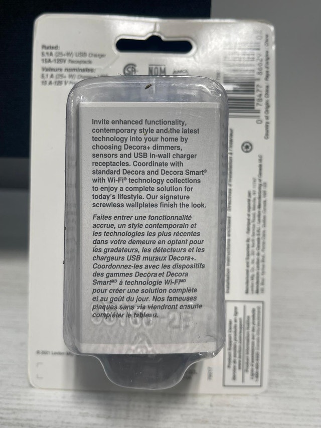15 Amp Decora Type A and C USB Charger Tamper-Resistant Outlet - photo 2