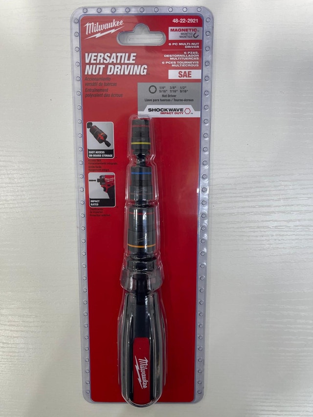 Milwaukee Multi-Nut Driver with SHOCKWAVE Impact Duty Magnetic