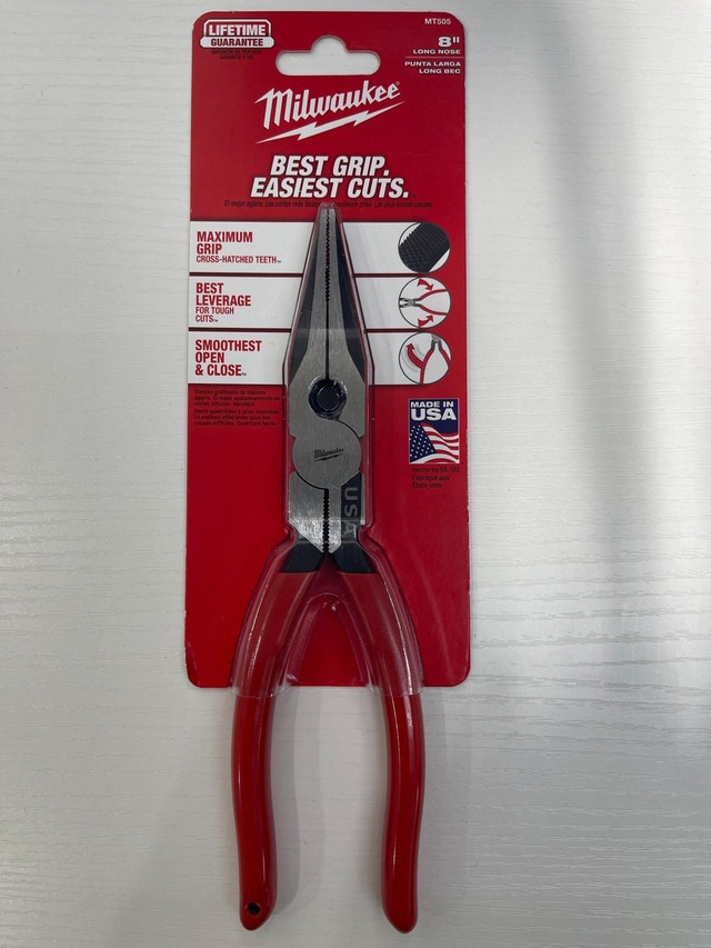 Milwaukee Tool 8" Long Nose Pliers (USA)