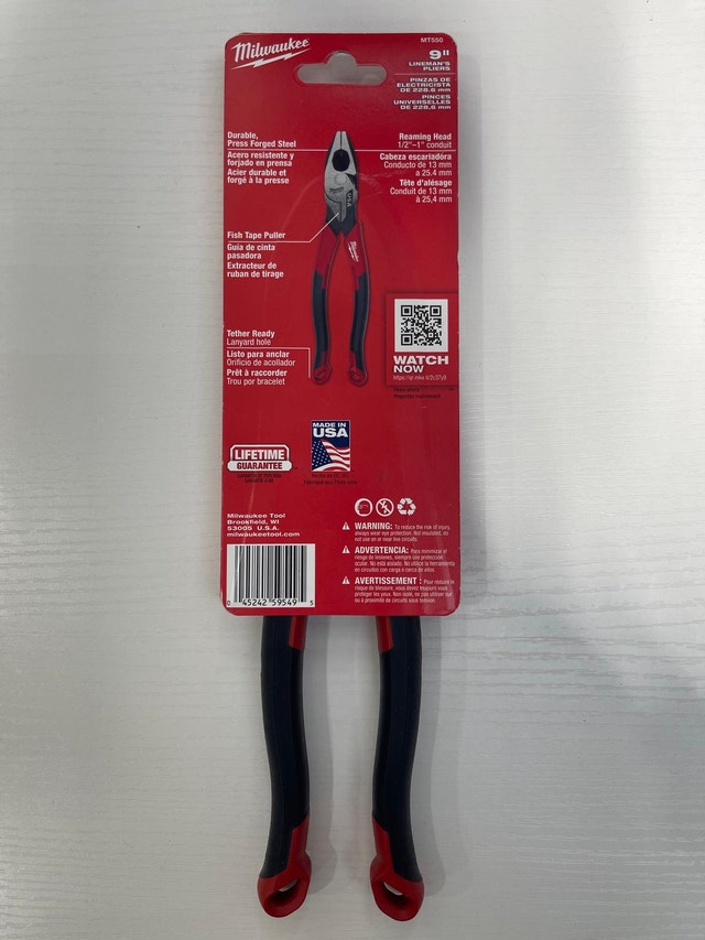 Milwaukee Tool 9" Lineman's CMFT Pliers (USA) - photo 2