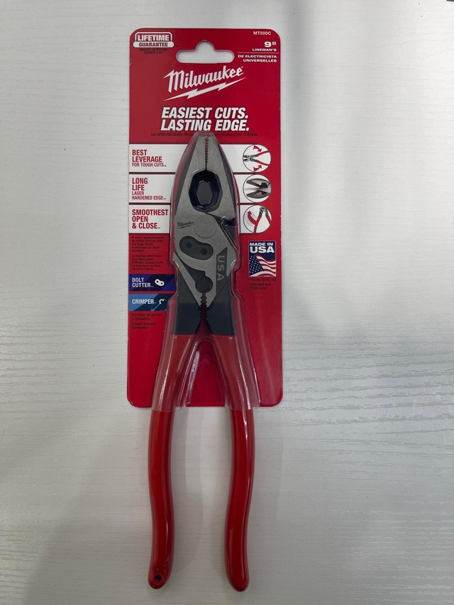 Milwaukee 9" Lineman's Pliers w/ Crimper & Bolt Cutter