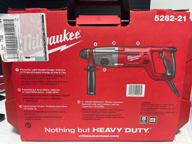 Milwaukee 5262-21 7/8-Inch SDS Plus Rotary Hammer - photo 2