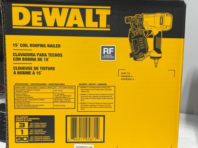 DEWALT Pneumatic Roofing Nailer DW46RN - photo 2