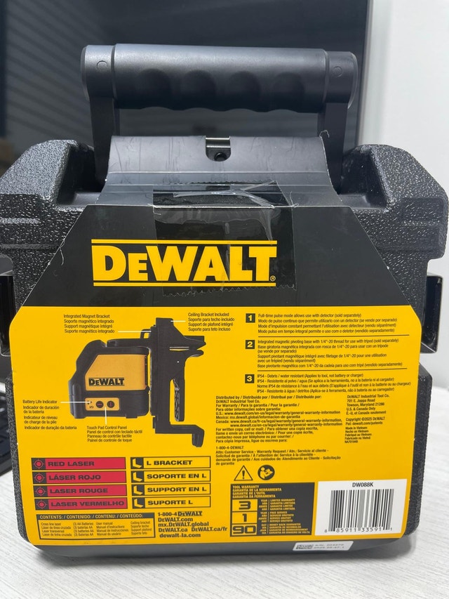 DEWALT 50/165 ft. Red Self-Leveling Cross Line Laser Level
