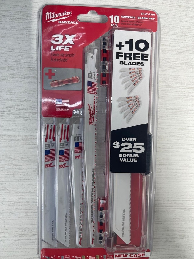 Milwaukee SAWZALL Wood & Metal Reciprocating Saw Blade Set