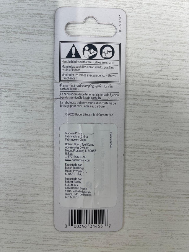 3-1/4 in. Tungsten Carbide Planer Blades (2-Pack) - photo 2