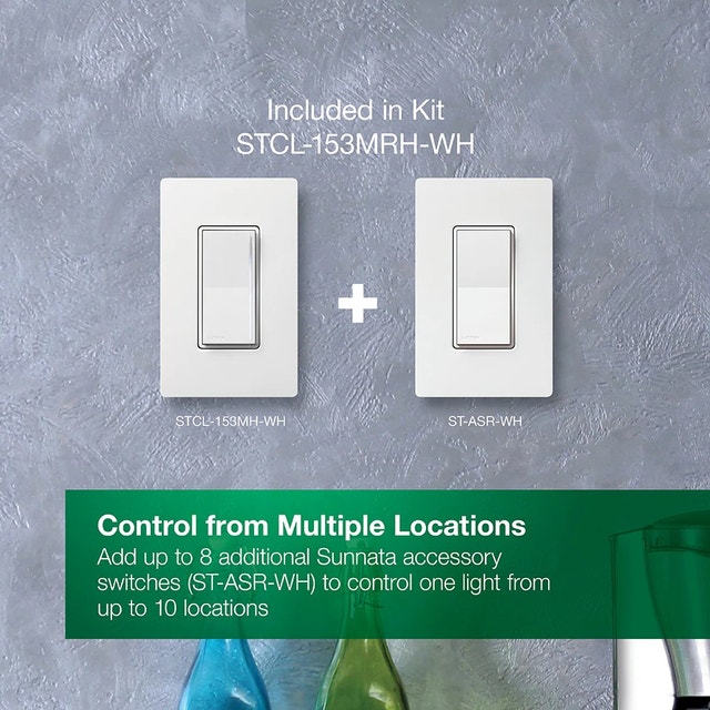 Lutron Sunnata LED+ Dimmer Switch and Accessory Switch 3 Way Kit - photo 2