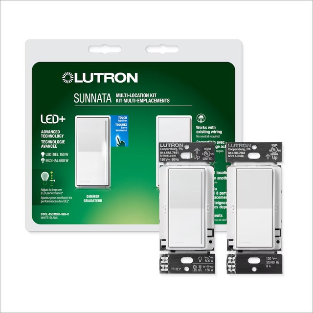 Lutron Sunnata LED+ Dimmer Switch and Accessory Switch 3 Way Kit - photo 5