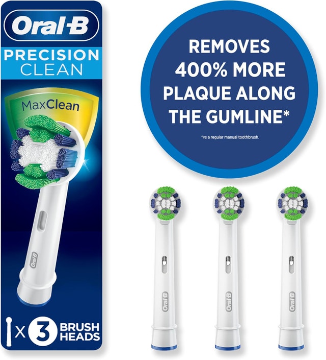 Oral-B Precision Clean Electric Toothbrush Replacement Brush Hea - photo 3
