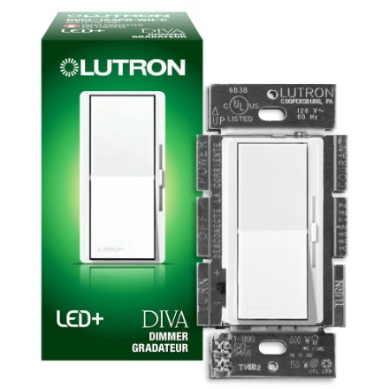 Lutron Diva LED+ Dimmer Switch for Dimmable LED/Halogen/Incandes