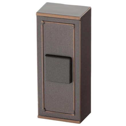 Hampton Bay Wireless Door Bell Push Button, Mediterranean Bronze - photo 2