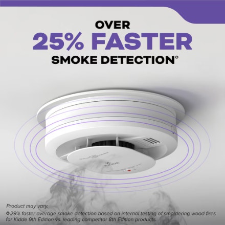 Kidde Hardwired Smoke and CO Alarm with Voice Alert