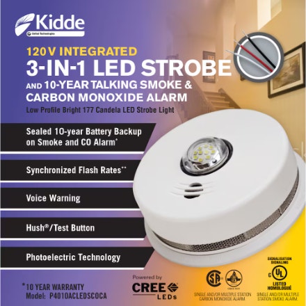Kidde Hardwire Interconnected Smoke and CO Alarm