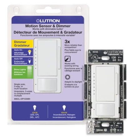 Lutron Maestro LED+ Dimmer & Motion Sensor