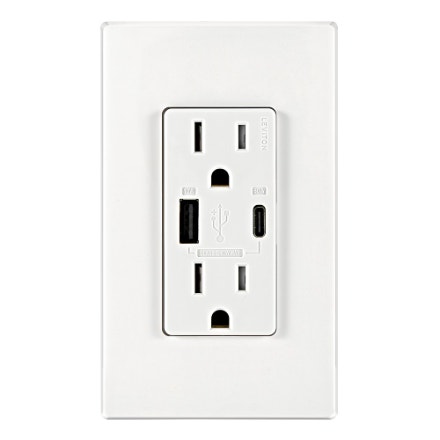 Leviton Decora USB Receptacle Type A/C