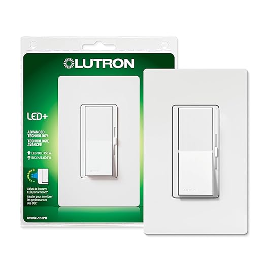 Lutron Maestro LED+ Dimmer Switch for Dimmable LED/Halogen/Incan