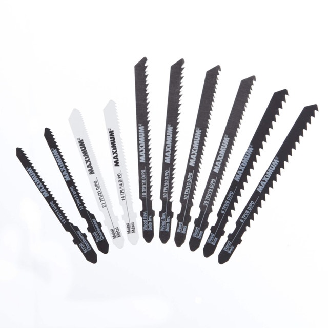 MAXIMUM Cryogenic Jigsaw Blade Set for Wood/Metal, 10-pc