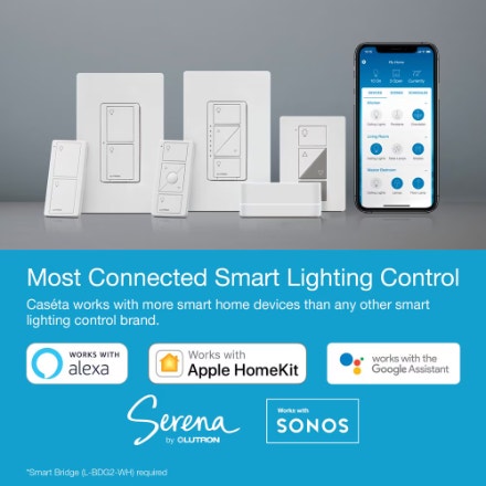 Lutron Caseta Wireless Smart Lighting Dimmer Switch with Remote - photo 2