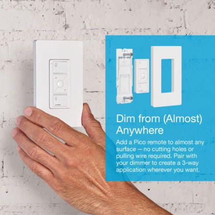 Lutron Caseta Wireless Smart Lighting Dimmer Switch with Remote - photo 3