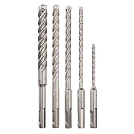 Milwaukee Tool 4-Cutter SDS-Plus Hammer Drill Bit Kit (5 pc)