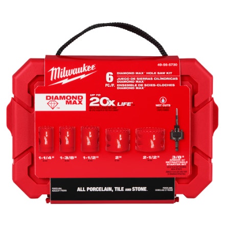 Milwaukee Tool Diamond Max Hole Saw Set (6-Piece)