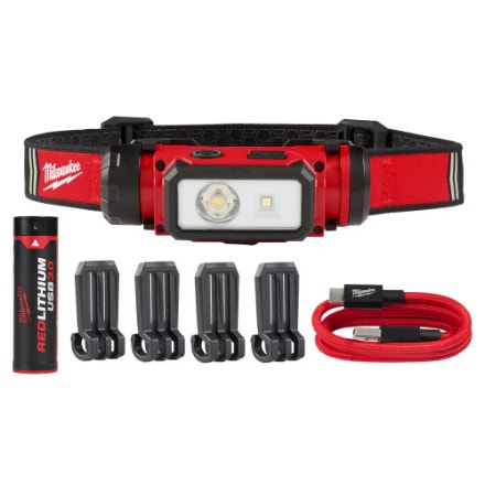 Milwaukee REDLITHIUM USB Rechargeable Hard Hat Light