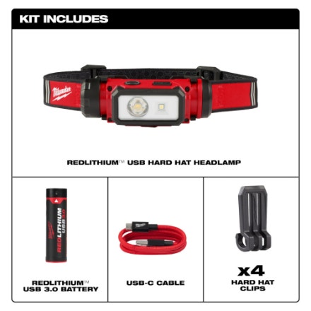 Milwaukee REDLITHIUM USB Rechargeable Hard Hat Light - photo 2