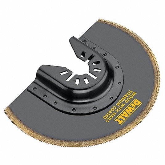 OSCILLATING BLADE, FLUSH-CUT, STEEL/TITANIUM, 1¾X4X4 IN, TOOTHED