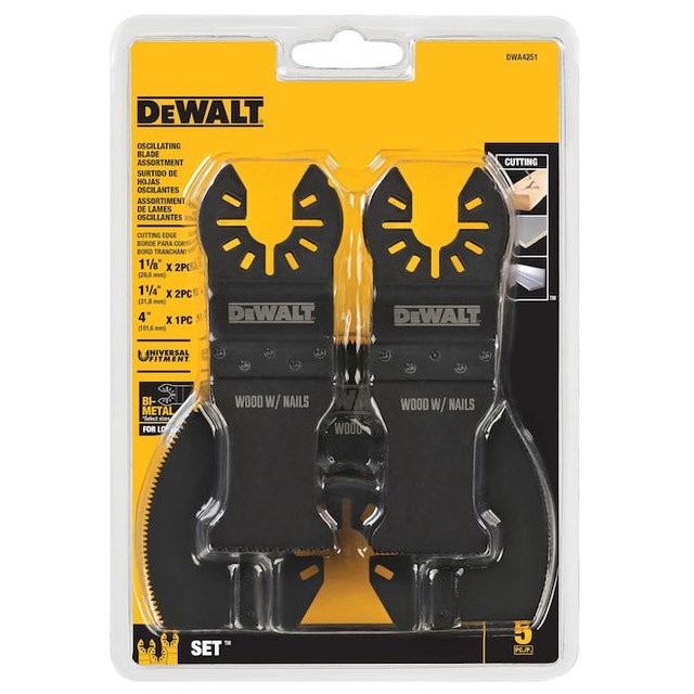 DEWALT 5-Pack General Purpose Oscillating Blade Assortment - photo 2