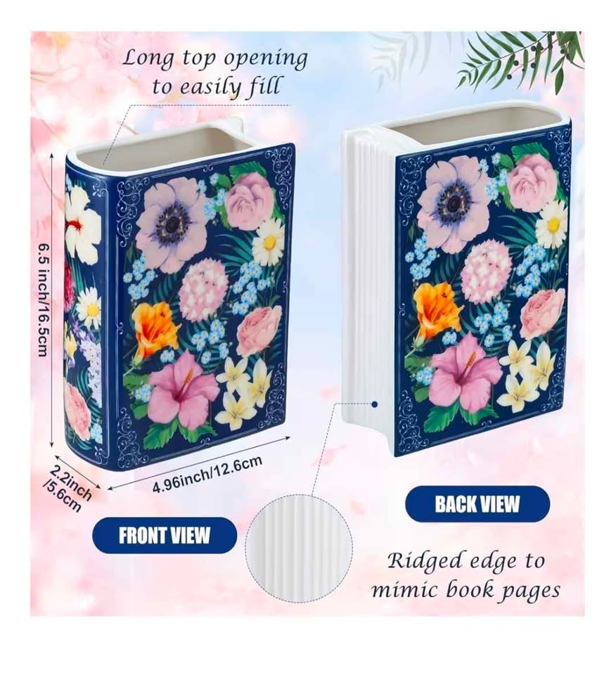 Decorative Book Vases - Set of 2 - photo 4