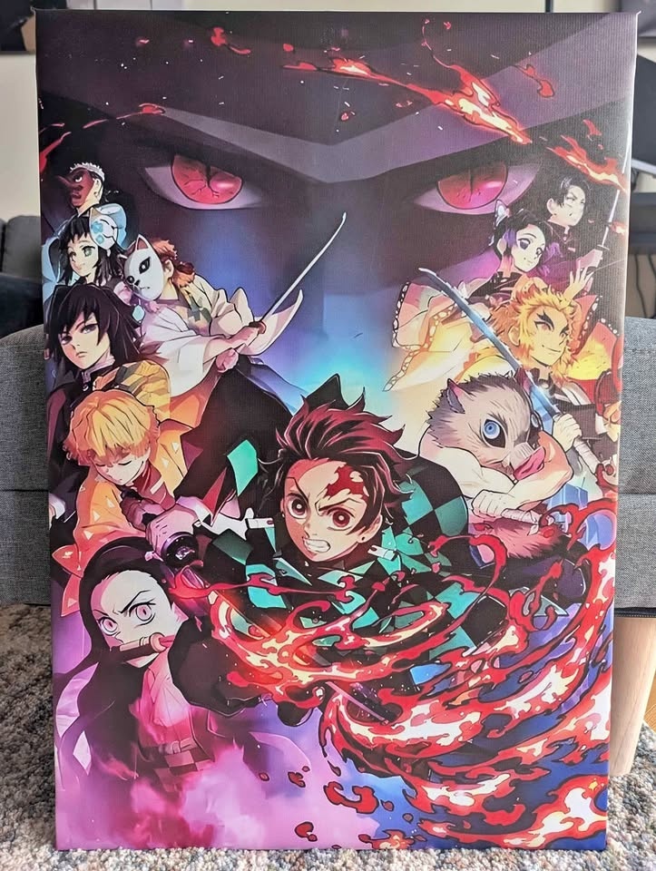 Demon Slayer Gallery Wrapped Canvas Wall Art 17.5" x 25.5"