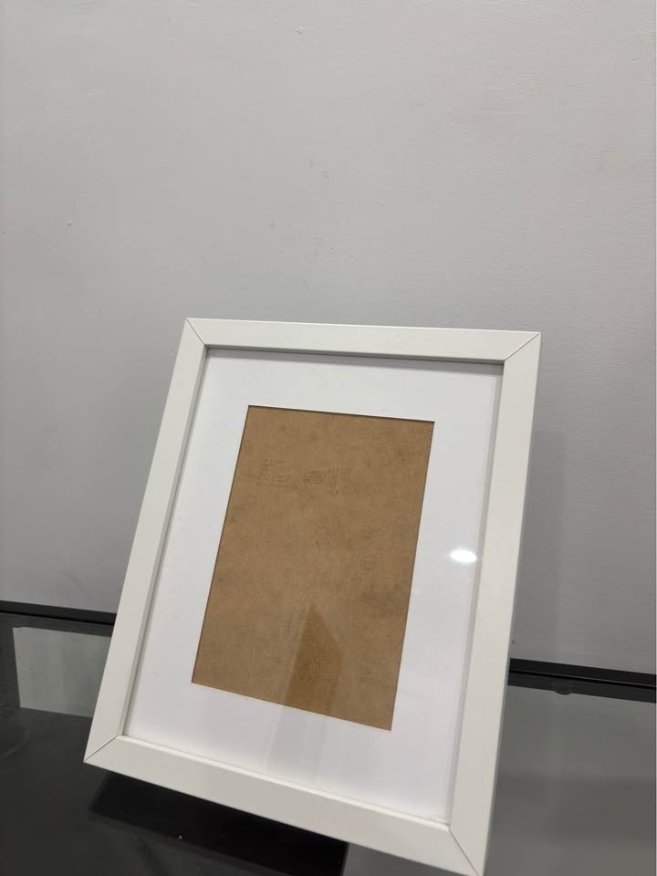 White Modern Picture Frame with Mat - photo 2