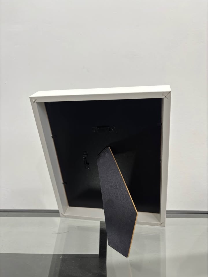 White Modern Picture Frame with Mat - photo 3