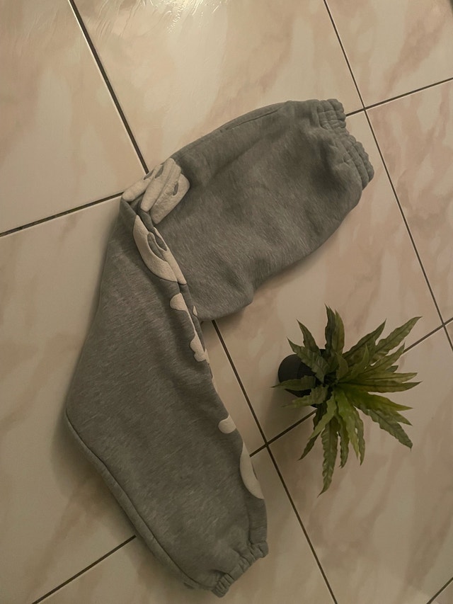 Grey Beluga Spider Pants
