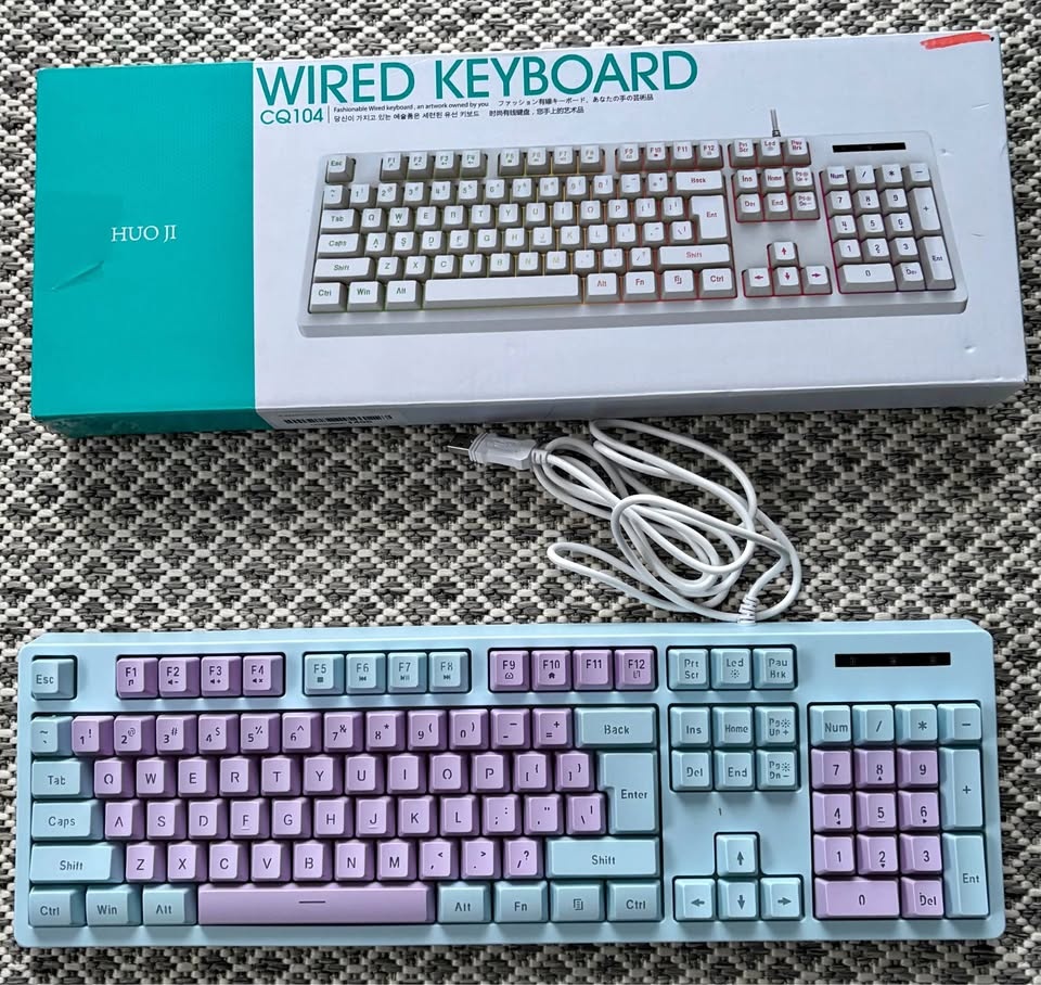 New Rainbow Wired Gaming Keyboard 🏆