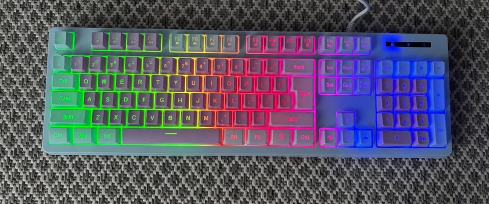 New Rainbow Wired Gaming Keyboard 🏆 - photo 3