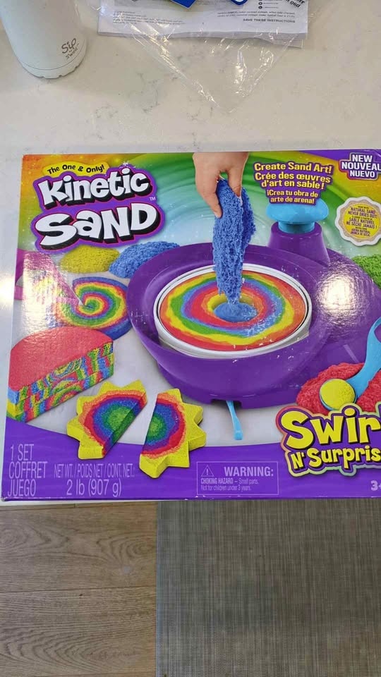 BNIB Kinetic Sand Swirl and Surprise