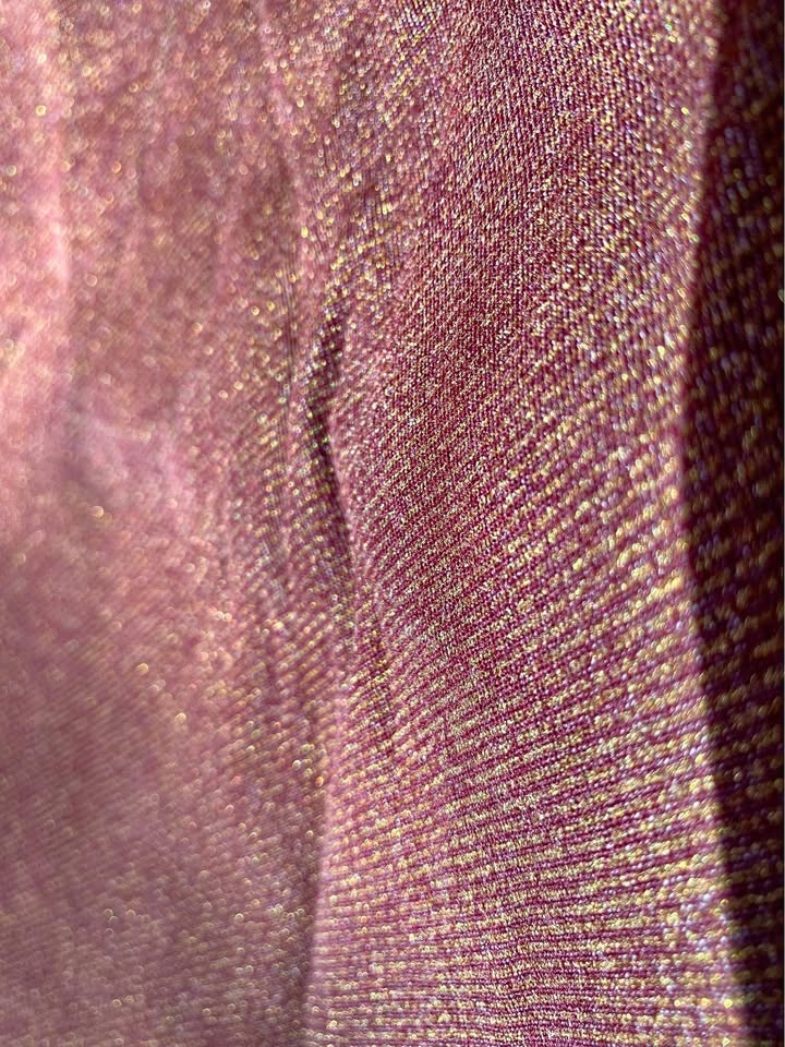 Bronze Denim Stretch Fabric with Gold Flecks